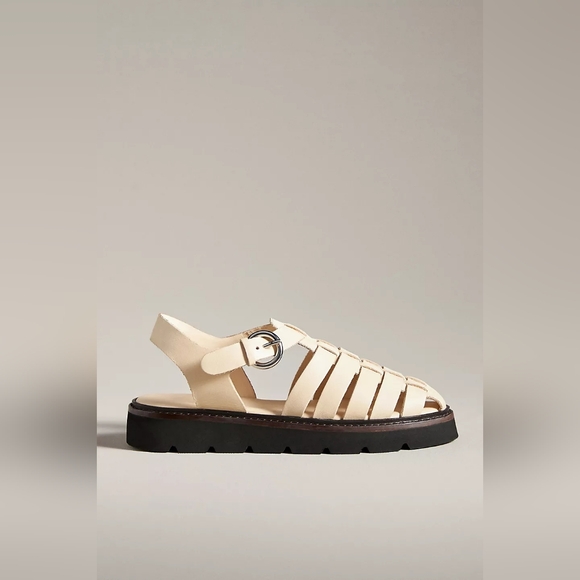 Anthropologie Fisherman Sandals Cream Size EU 40 - Picture 3 of 9